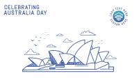 Happy Australia Day Zoom Background Design