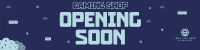 Game Shop Opening Twitch Banner Design