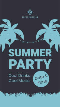Summer Night Party Facebook Story Design