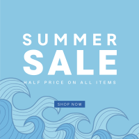 Summer Waves Sale Instagram post Image Preview