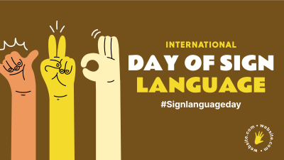Sign Language Facebook event cover Image Preview