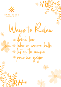 Ways to relax Flyer Image Preview