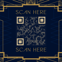 Vintage Art Deco  QR Code Image Preview