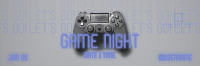 Game Night Console Twitter Header Design