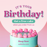 Birthday Cake Promo Instagram post Image Preview