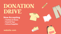 Donation Drive Facebook Event Cover Design