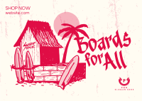 Boards for All Postcard Design