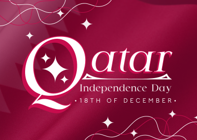 Qatar National Day Postcard Image Preview