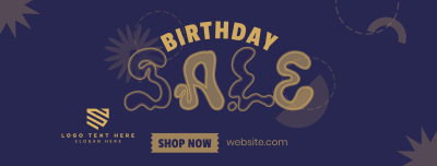 Hippie Birthday Sale Facebook cover Image Preview