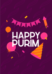 Purim Jewish Festival Poster Image Preview