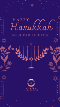 Hanukkah Lily Facebook story Image Preview