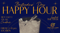 Happy Hour Bartender Day Animation Preview