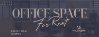 Corporate Office For Rent Facebook Cover Design