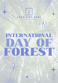 Modern Quirky Day of Forest Poster Design