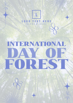 Modern Quirky Day of Forest Poster Image Preview