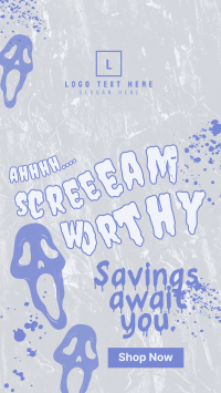 Scream Worthy Discount YouTube Short Design