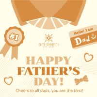 Illustration Father's Day Instagram post Image Preview