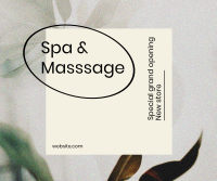 Spa & Massage Opening Facebook Post Design