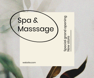 Spa & Massage Opening Facebook post Image Preview