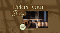 Relaxing Body Massage Facebook Event Cover Design