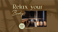 Relaxing Body Massage Facebook Event Cover Image Preview