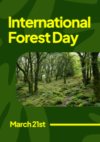 Forest Day Greeting Flyer Design