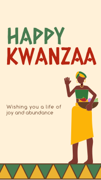 Kwanzaa Woman Facebook story Image Preview