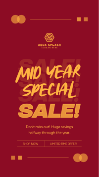 Minimalist Mid Year Sale TikTok Video Image Preview