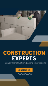 Modern Construction Experts Facebook story Image Preview