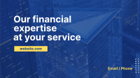 Financial Service Building Facebook Event Cover Design