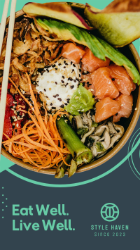 Healthy Food Sushi Bowl Facebook story Image Preview