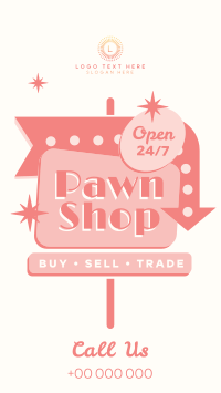 Pawn Shop Sign Instagram Story Design