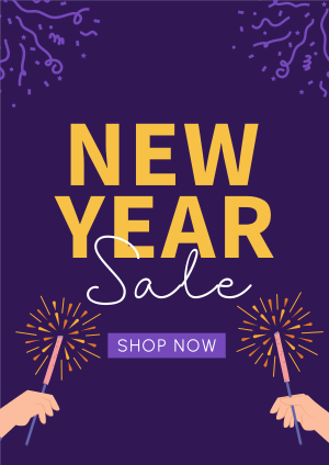 Cheers To New Year Sale Flyer Image Preview