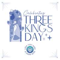 Modern Three Kings Day Instagram post Image Preview