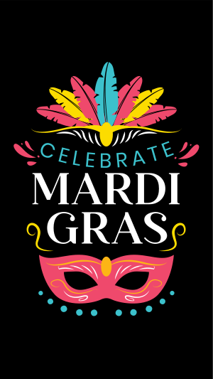 Celebrate Mardi Gras Facebook story Image Preview