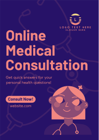 Online Medical Consultation Flyer Design