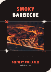 BBQ Delivery Available Flyer Design