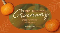 Hello Autumn Giveaway Facebook Event Cover Design