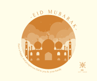 Happy Eid Mubarak Facebook Post Image Preview