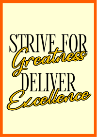 Greatness and Excellence Flyer Design
