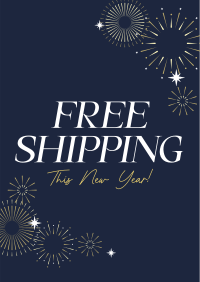 New Year Shipping Poster Design