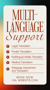 Modern Minimalist Translation Services TikTok Video Preview