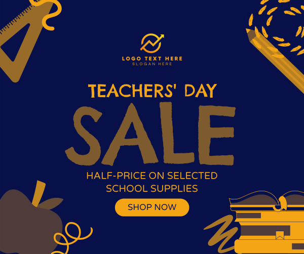 Favorite Teacher Sale Facebook Post Design