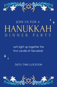 Celebrating Hanukkah Invitation Design