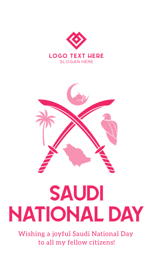 Saudi Day Symbols Facebook story Image Preview