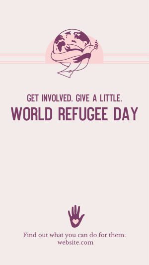 World Refugee Day Dove Instagram story Image Preview