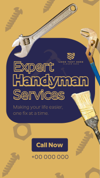 Handyman Maintenance Services TikTok Video Design