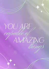 You Are Amazing Poster Design