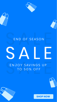 Minimalist End of Season Sale Instagram story Image Preview