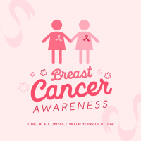 Breast Cancer Awareness Instagram Post Design